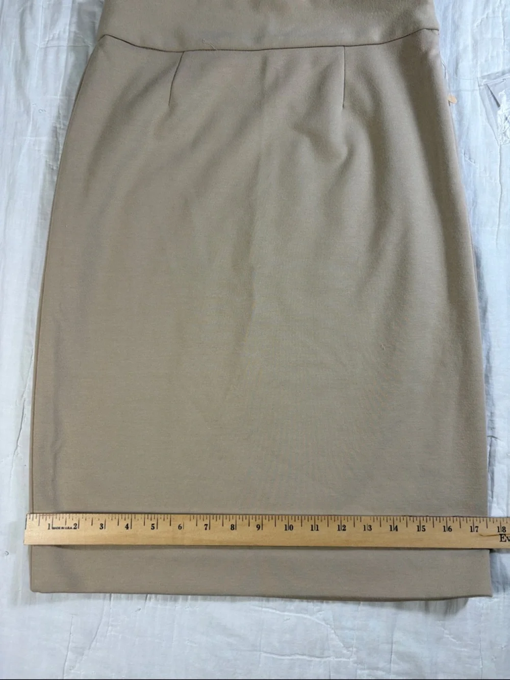 NWT Grace Elements‎ Tan Pencil Skirt High Waist Career Business Casual Women's 4